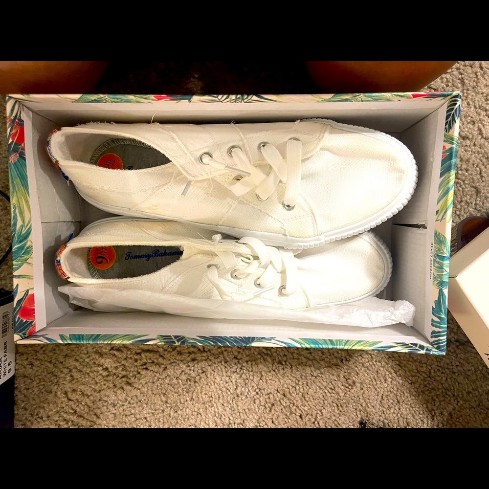Tommy B canvas shoe in box